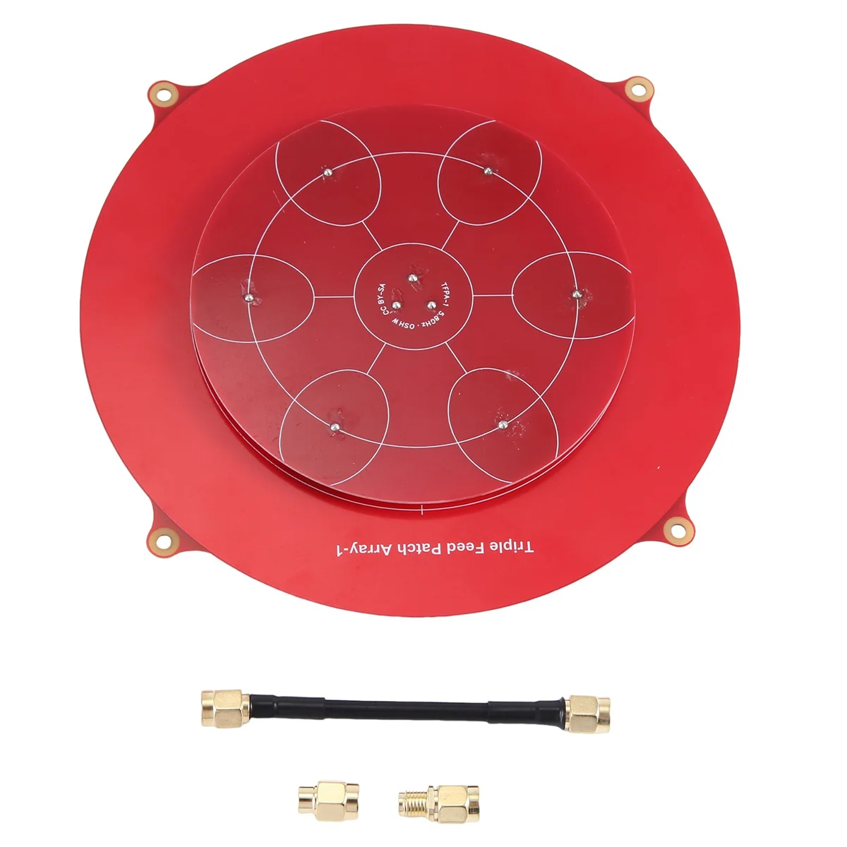150mm Triple Feed Patch 5.8GHz 14DBi Pagoda Array FPV Antenna for RC Drone Rare