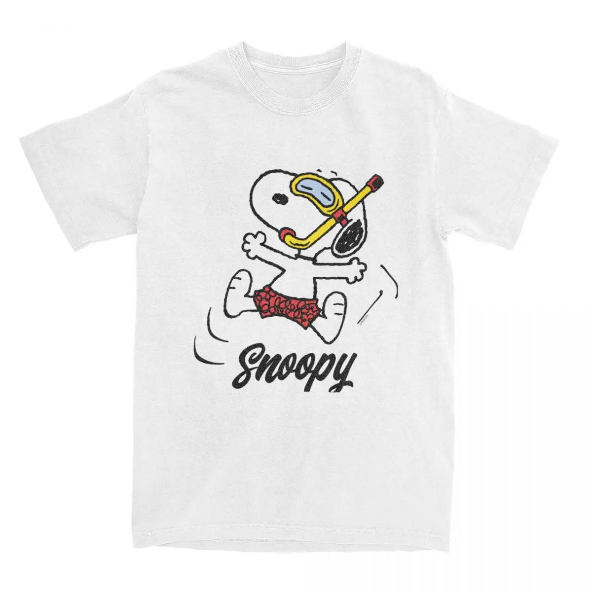 Uomo Donna Arachidi Snoopy Scuba Diver Graphic T Shirt Stuff Vintage Cotton Cartoon Dog Magliette Top Idea Regalo