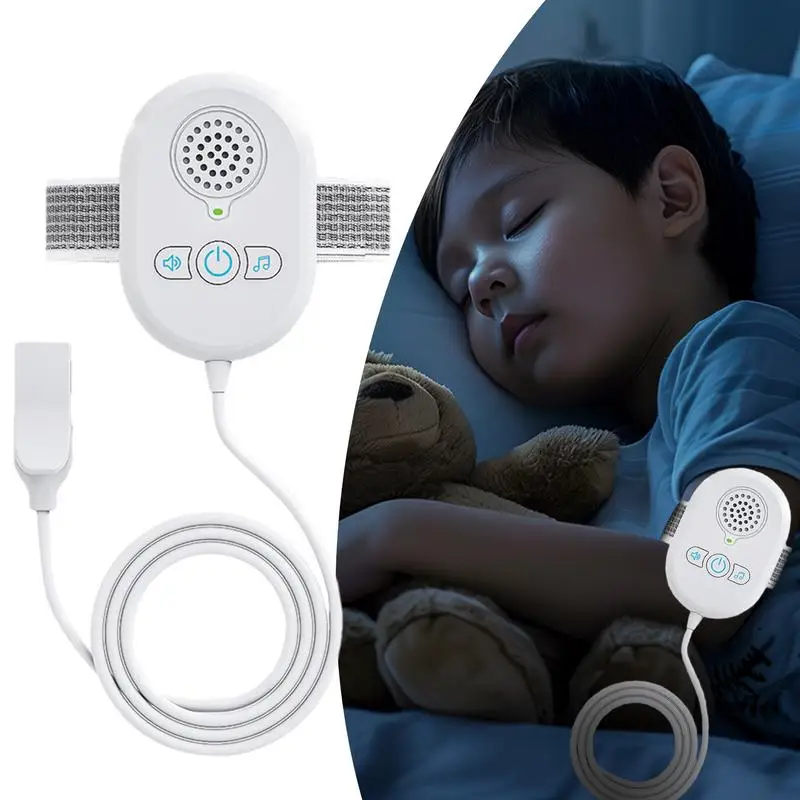 Bed Wetting Alarm for Boys and Girls USB Rechargeable Moisture Sensor Alarm Bedwetting Alarm with High Sensitivity Sensor