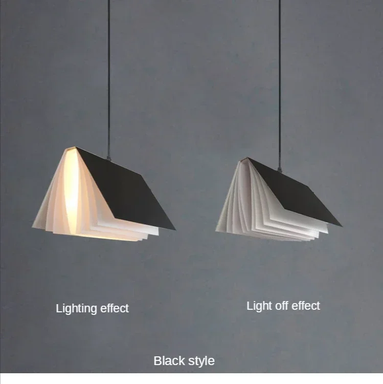 Description Picture 6 of itemCreative Book Design Pendant Light Replica Hanging Lamps Nordic Indoor Decoration Reading Light for Children Room