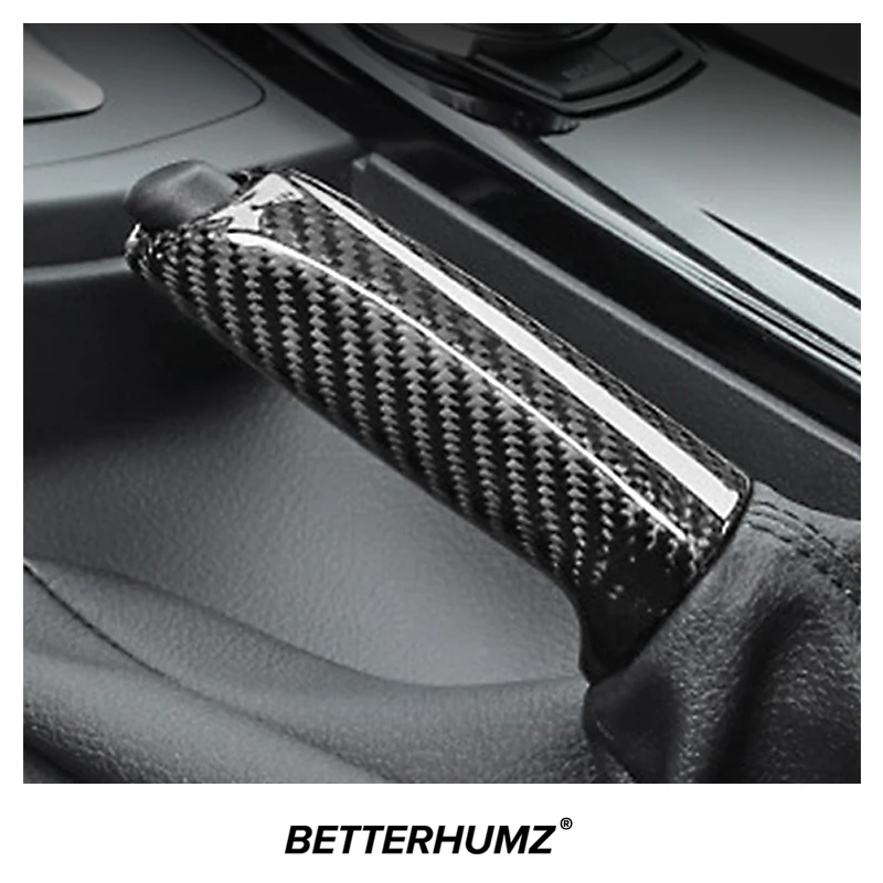 Hand Brake Cover For BMW E90 E60 F30 F34 E84 E92 F10 F20 F35 E70 F32 X1 X3 X5 Real Carbon Fiber/ABS Handbrake Trim Cover Car Interior Accessories hand brake cover car interior accessories
