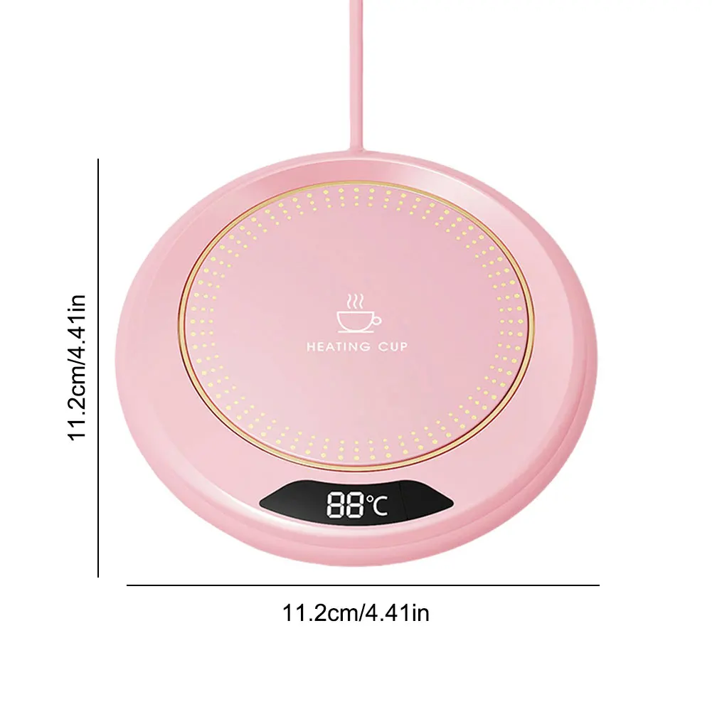 Smart USB Beverage Warmer with Adjustable Temperature Settings