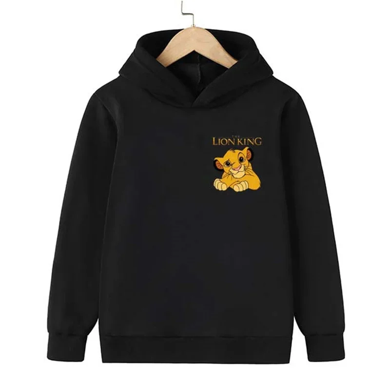 thumbnail image 1 of Sudadera con capucha con estampado de animales de dibujos animados para niños y niñas, de El Rey León, Simba, de manga larga, 1 of 5