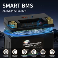 Batterie de moto au lithium pour RL UTV, YTZ10S, veFePO4, 12V, 6Ah, 420CCA, BMS intégré, Motoneige, Jet Ski, Sports de puissance, 10S 6