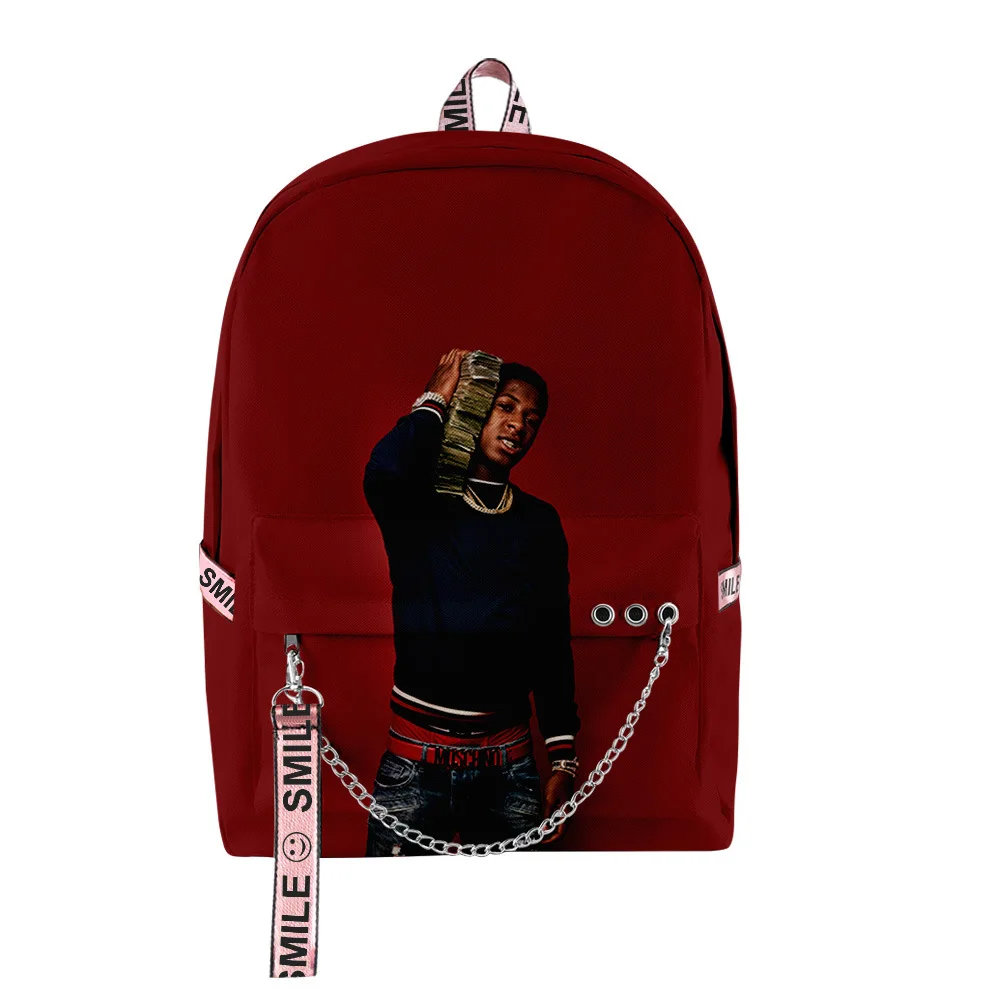 Trendy YoungBoy Never Broke Again pupil Bookbag Notebook Backpacks 3D Print Oxford Waterproof Boys/Girls Travel Backpacks