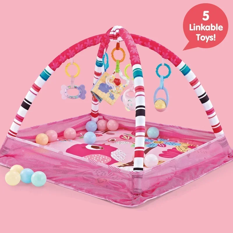 Baby Fitness Frame Boys And Girls Crawling Game Blanket Puzzle Multi-function Fence Crawling Mat Enlightenment Toys 0-18