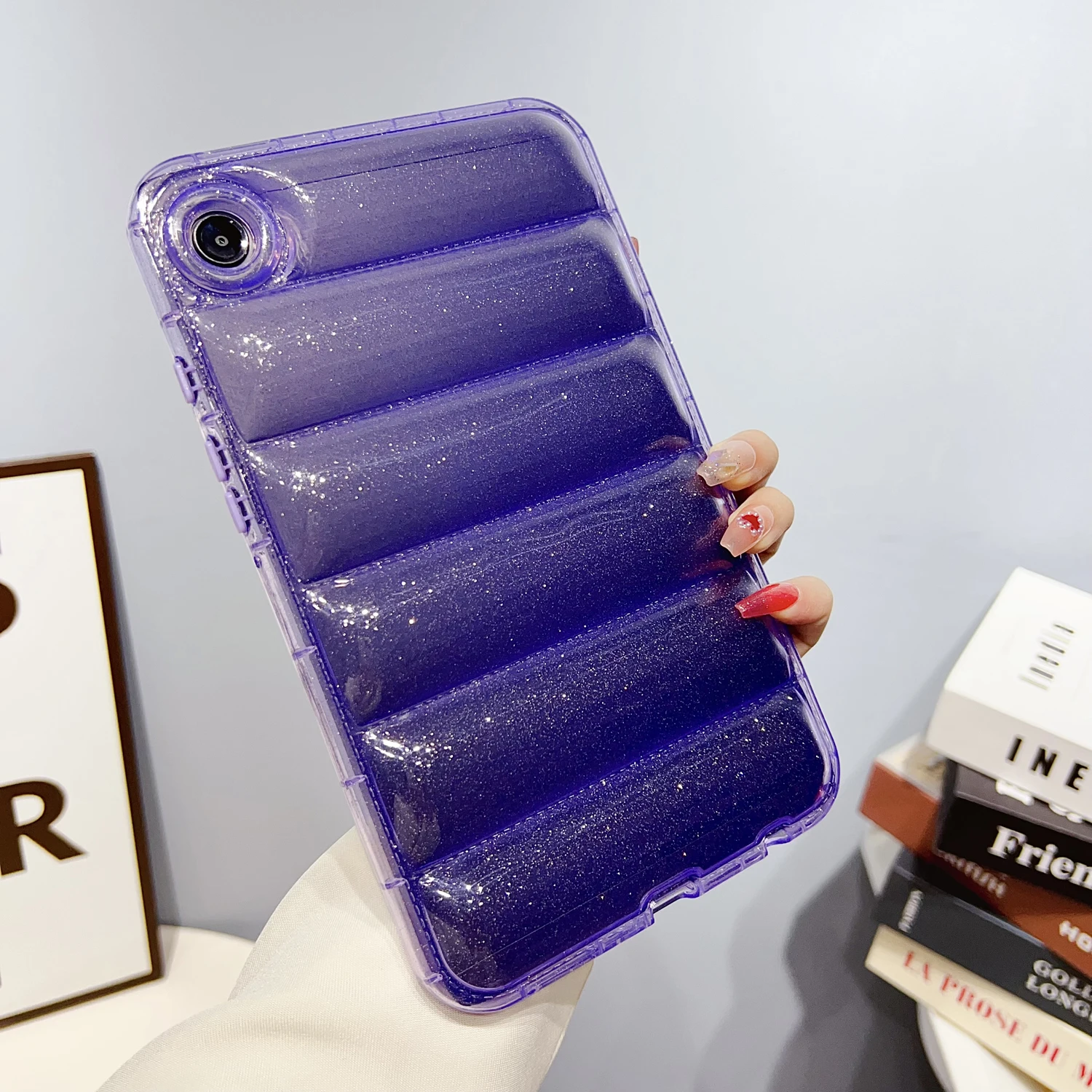 Star Sky Glittering Clear Tablet Case - Transparent Soft Silicone Cover
