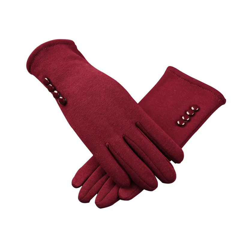 

Женские зимние перчатки для сенсорных экранов, Осенние теплые перчатки, перчатки на запястье, ветрозащитные перчатки для вождения и лыжного спорта