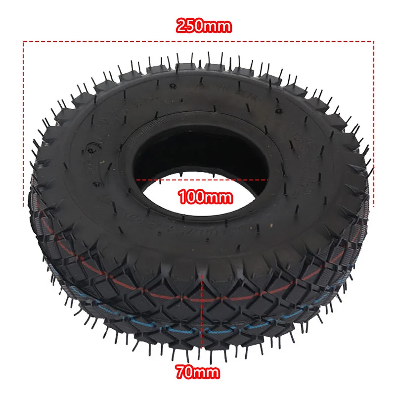 Durable 10-Inch Pneumatic Tire with Inner Tube for Electric and Utility Vehicles
