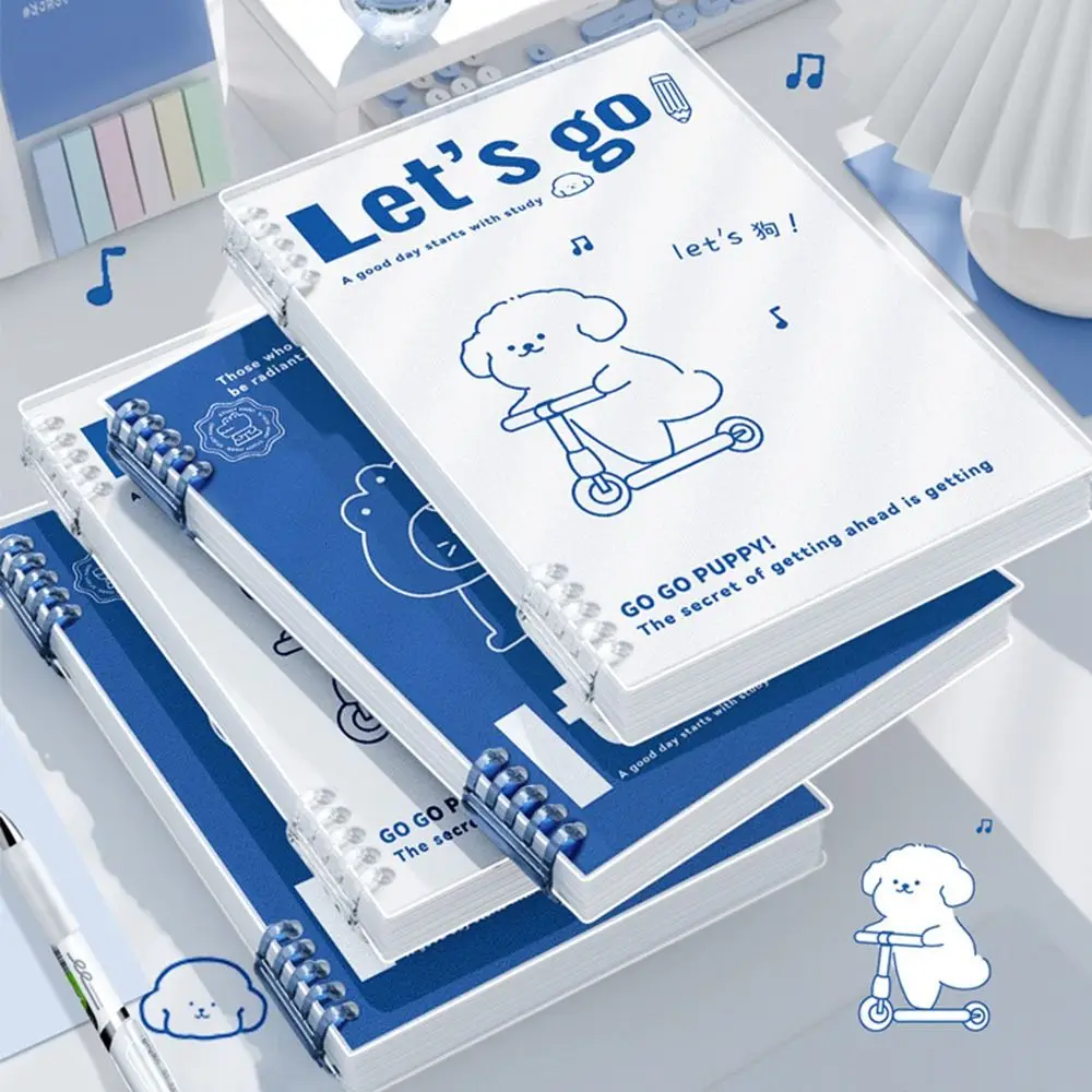Loose-leaf Notebook 60 Sheets/120 Pages A5/B5 Puppy/Panda/Dinosaur/Capybara Horizontal Line