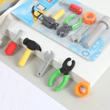 

6Pcs/Set Creative Repair Tool Simulation Hammer Screwdriver Eraser Cartoon Fun Rubber Set Gifts School Supplies Cute Stationery