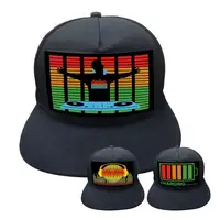 LED Hat Battery Charging Flash Hat Costume Accessories Rechargeable Flashing Glow LED Hat For Nightclub Bar Hip-hop Hat 1