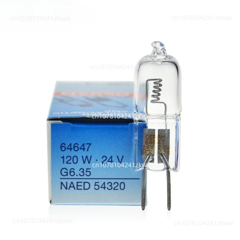 

64647 120W 24V G6.35 NAED 54320 3600lm Halogen Display/Optic Lamp Bulb for Operation Shadowless Lamp Cold Light Source Filament
