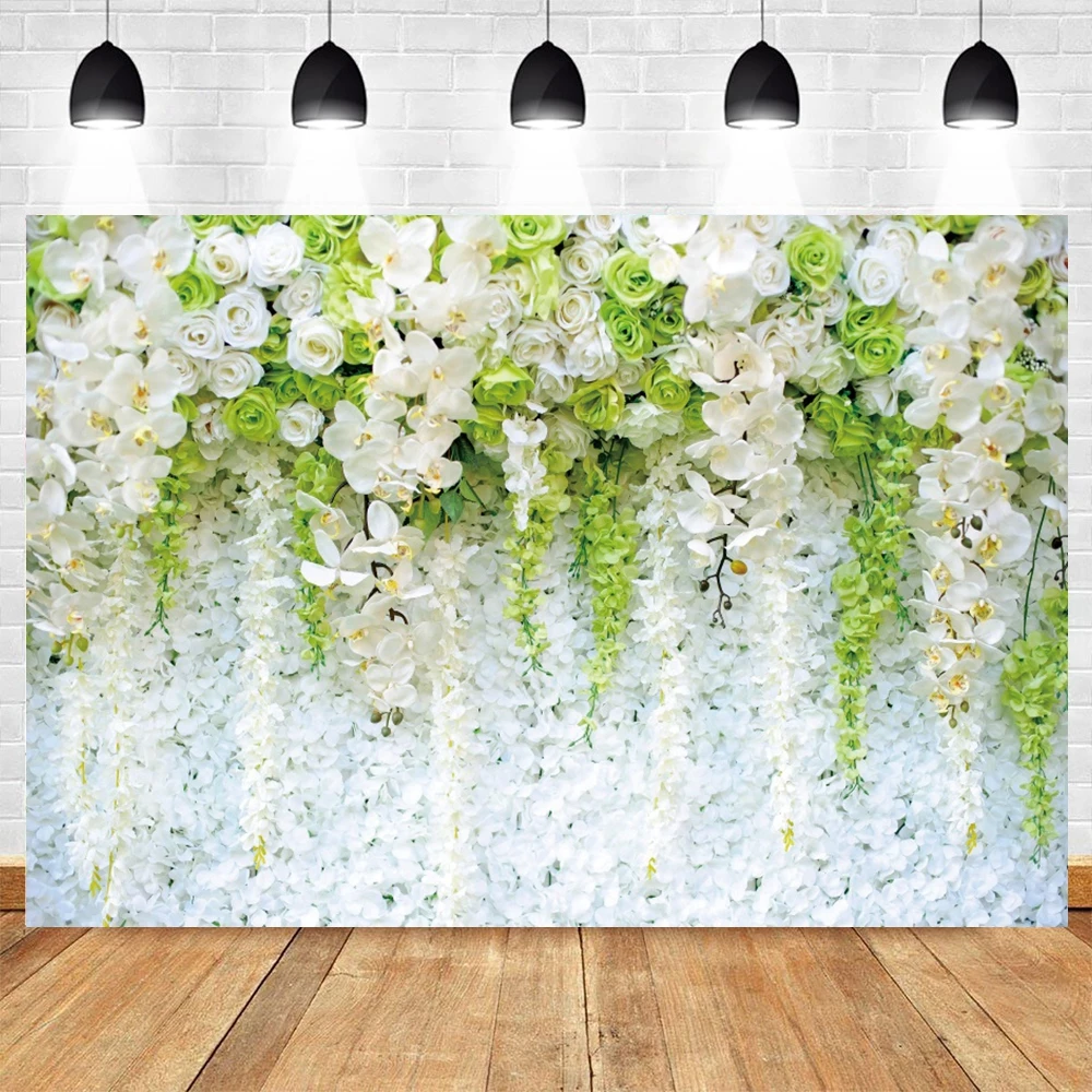 Wedding Backdrop Floral Flowers Party Photography Background