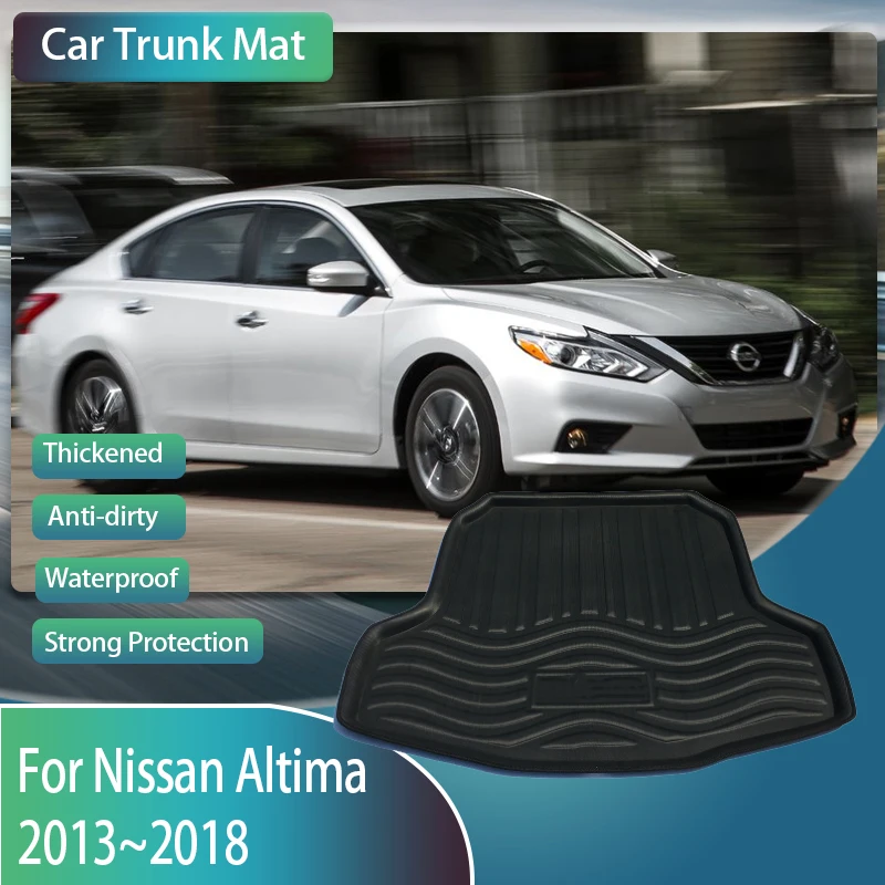 

Car Boot Tray Liner For Nissan Altima Teana L33 2013~2018 Waterproof Carpets Car Rear Trunk Mat Storage Pad Eva Auto Accessories