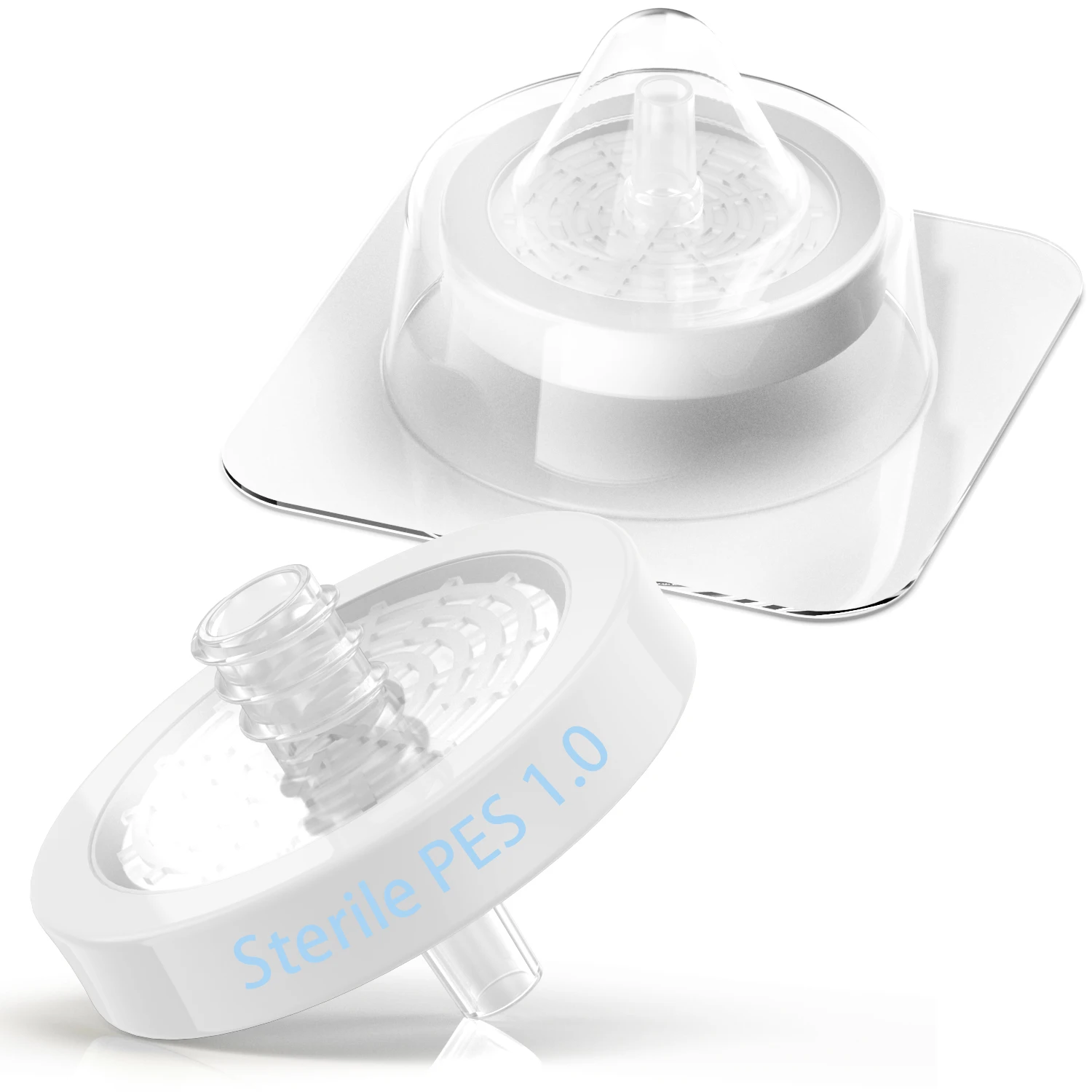 Sterile Filter Hydrophilic PES 25mm 0.1um/1.0um Membrane High Throughput Individually Packed