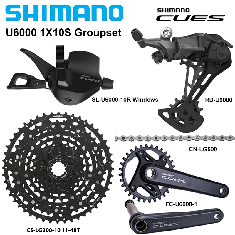 SHIMANO-CUES-U6000-1-x10speed-Groupset-leva-del-cambio-SL-U6000-10R ...