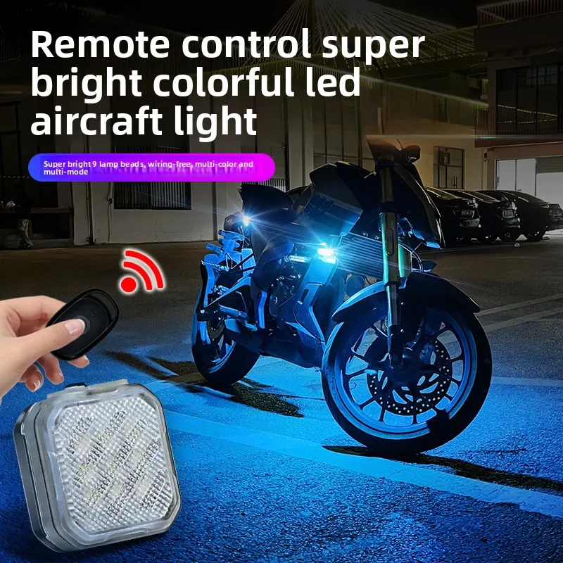 Magnetyczna lampa LED do motocykla 5 kolorów – Oświetlenie bezpieczeństwa ładowane przez USB