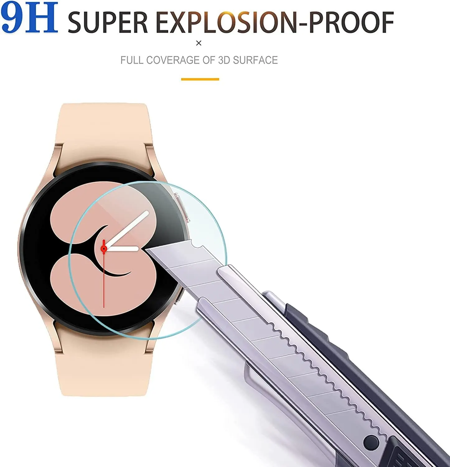 9H Tempered Glass for Samsung Galaxy Watch 4 40mm Classic Watch 3 Anti Scrach Film HD Screen Protectors