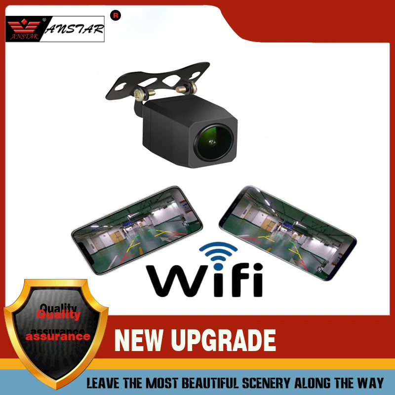 Anstar Mini Rear View Camera Wifi Back Car Camera Waterproof Wide Angle
