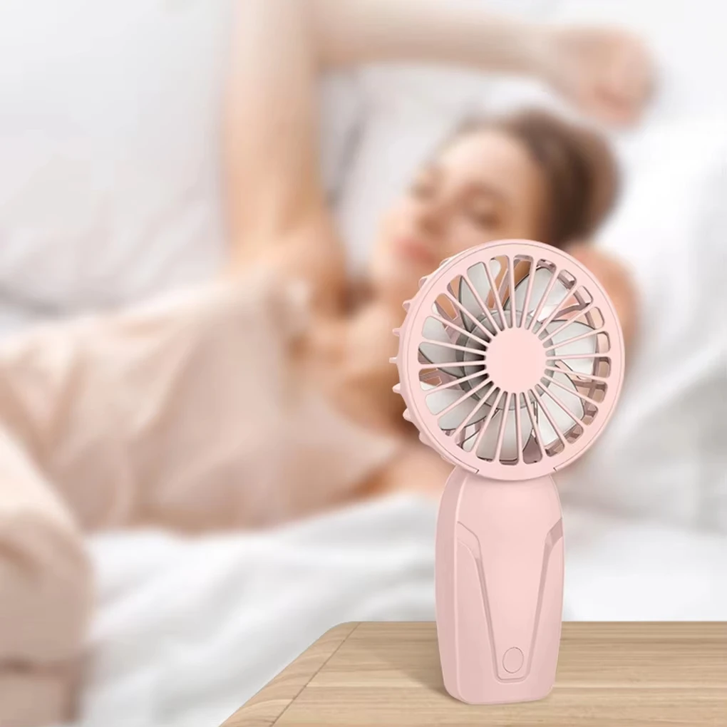 USB Handheld Mini Fan USB Rechargeable Cooling Fans Cute Portable Summer Small Pocket Fan Cartoon Mute Fans 3
