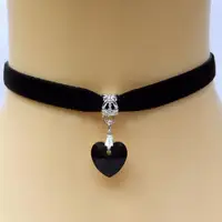 Korean Fashion Velvet Choker Necklace for Women Adjustable Chic Faux Leather Vintage Gothic Style Velvet Choker Neck Jewelry