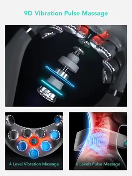 SKG Neck Massager with Heat, 9D Portable Deep Tissue Neck Massager, Cordless Electric Cervical Massager Neck Relaxer Women Men G 3