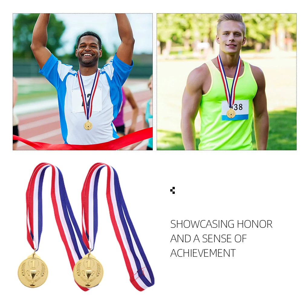 8 Pcs Mini Trophy Gold Medals Sports Awards Commemorative Medals Basketball Award Soccer Awards Team Sports For