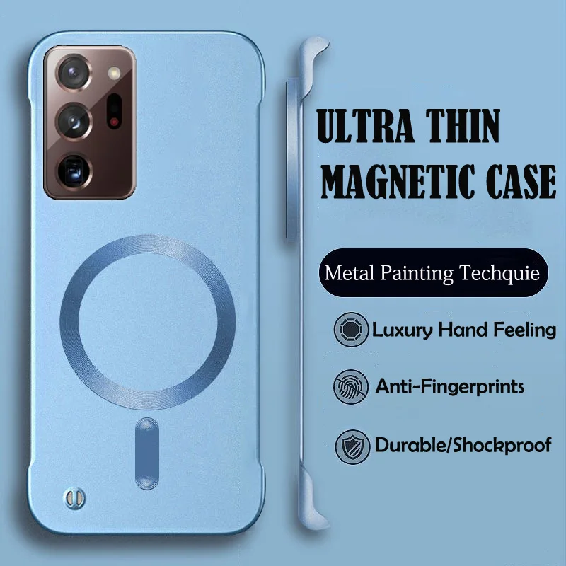 Luxury Magnetic Wireless Charging Phone Case - Premium Hard Protective Cover