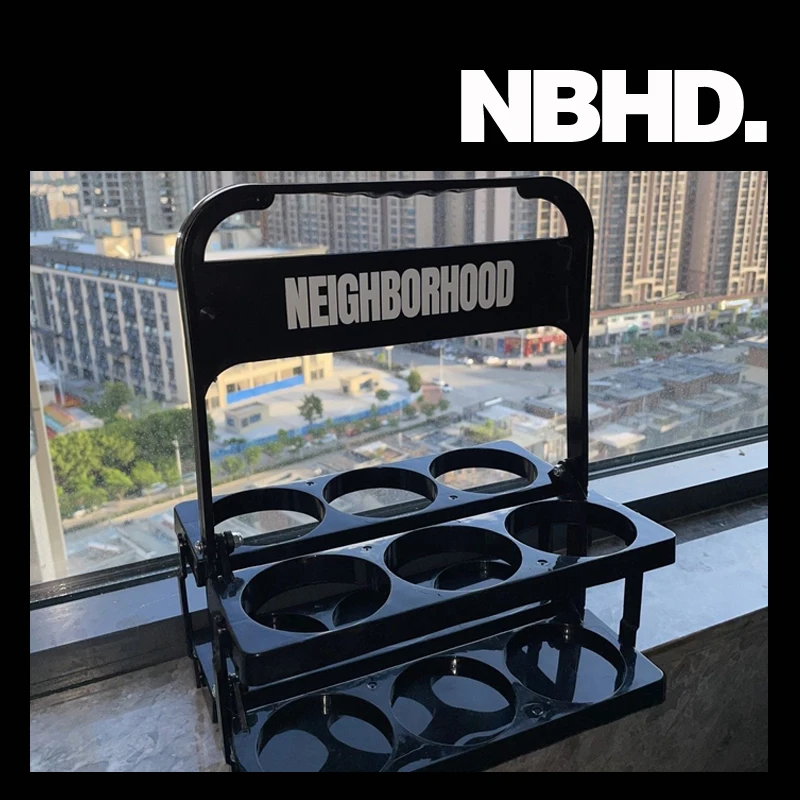 NBHD Beer Basket Plastic Bar Folding Handle Beer Holder