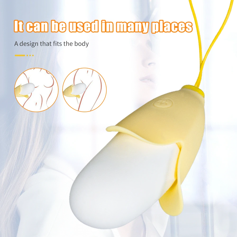 Jump Egg Vibrator for Women l Stimulator Banana-shaped Dildo G-spot Clitoral Vibrator Female Masturbator_voghion.com