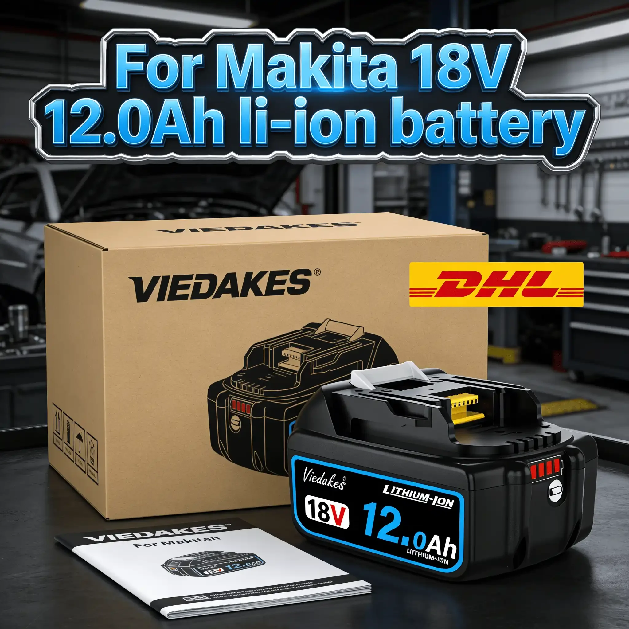 for Makita 12Ah/10Ah for Makita 18V Battery,for Makita 18V tools drill DTW700 DDF487 DGA404 DTD173 DJV182Z HR140