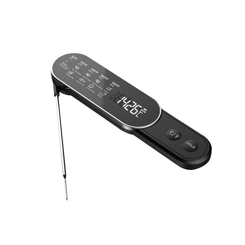 Instant Read Meat Thermometer - Rechargeable Wireless Food Thermometer, Digital Meat Thermometer for BBQ Grill, Oven, Smoker, Ai