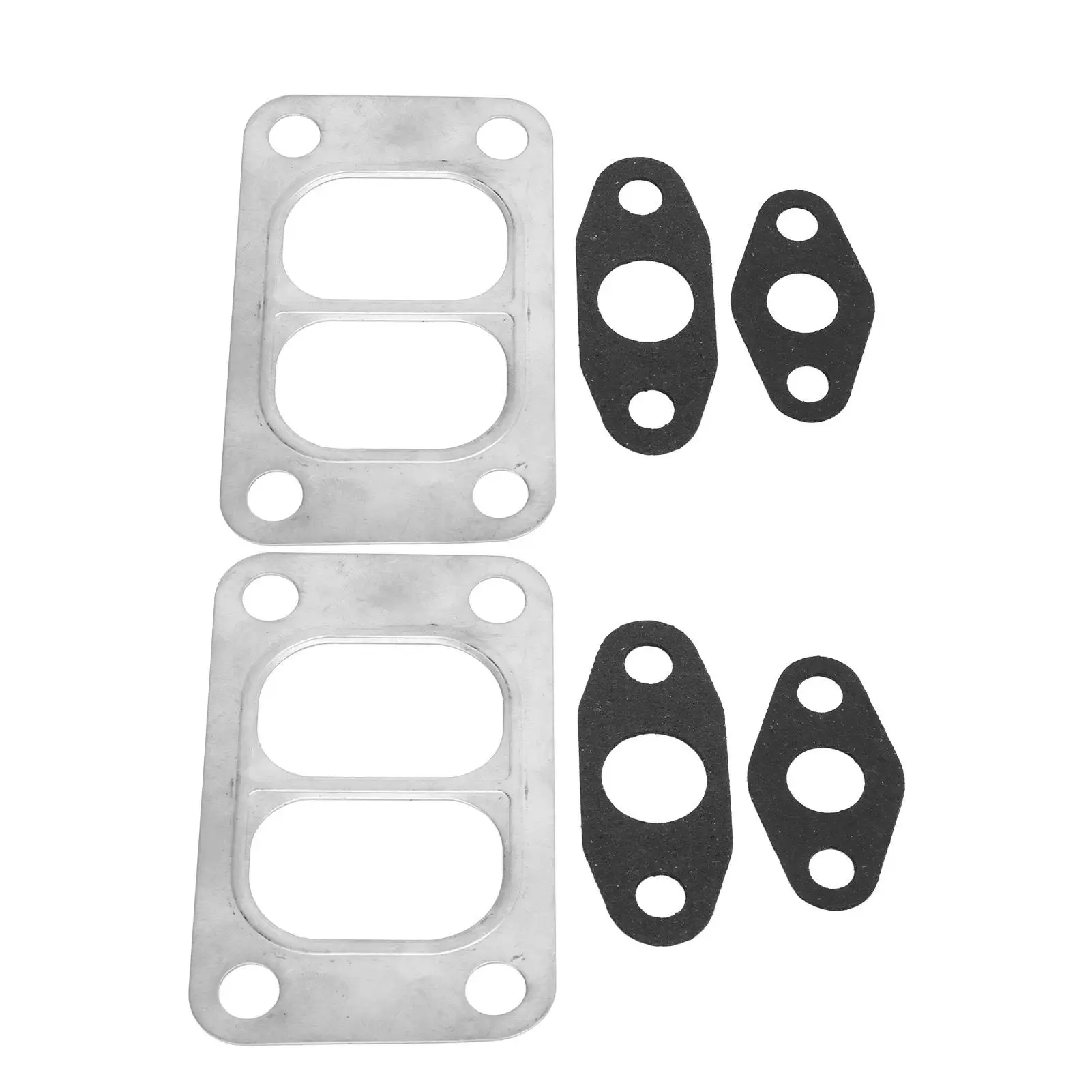 Car Accessories 2 Pcs Gasket Set charger Oil Inlet Outlet Divided Gasket Oil Drain Feed Kit Fit for holset HX35W HX40