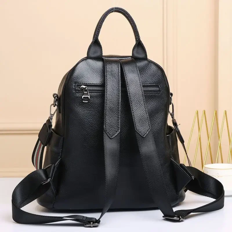 Women's Leather Backpack For Travel School
