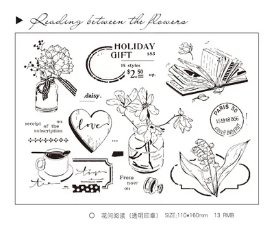 Vintage Butterflies Clear Silicone Stamps for DIY Scrapbooking and Decorative Albums
