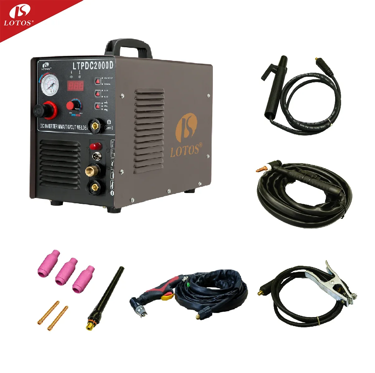 Lotos LTPDC2000D  welding machine plasma 200a CUT MMA TIG 3 in1 inverter welder welding machine 220v for sale 4