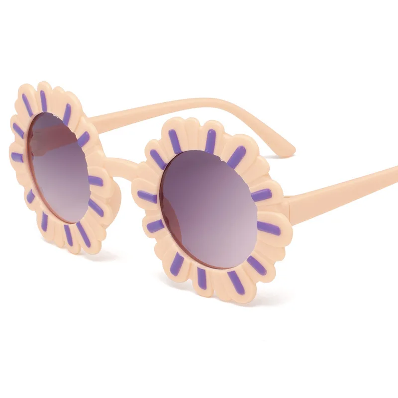 New Boy Girl Flower Sunglasses Solid Love Pattern Sunglasses Sun Glasses Kid Eyeglasses Beach Eyewear