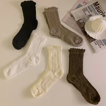 패션 레이스 부드러운 코튼 여성 양말 최고 품질의 봄과 여름 귀여운 양말 달콤한 공주 소녀 편안한 귀여운 fri