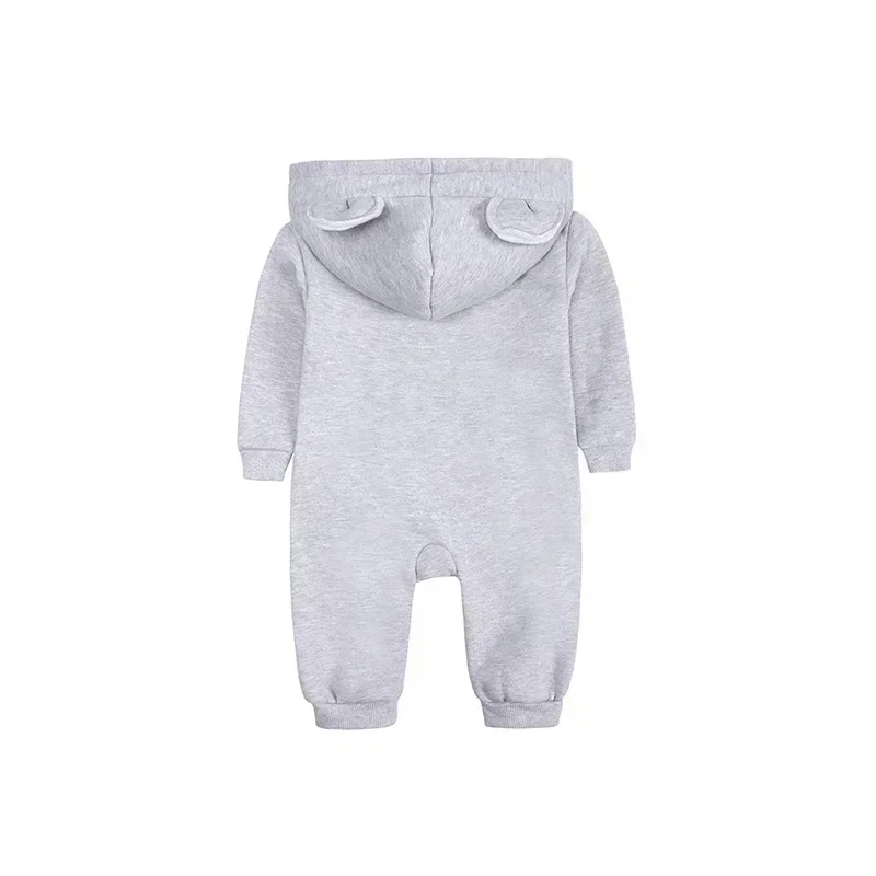 Newborn Infant Baby Boys Girls One-piece Warm Fleece Playsuit Jumpsuit