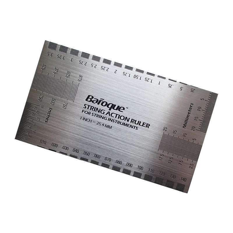 

Guitar String Specification Pillow Scale Measuring Ruler for Guitar Electric Stainless Steel Guitar Parts Accessorie