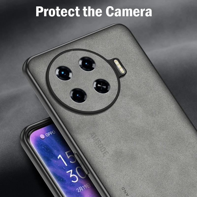 Frosted PU-Leather Matte Anti-Shock Hard Plastic Case Cover