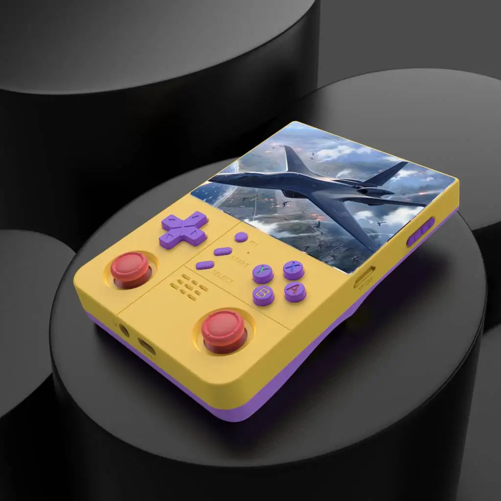 NEW R40xx Pro Max Gaming Console - 4.2" IPS Screen + Dual Joystick | Built-in Wi-Fi Portable Video Player (Solid Color)