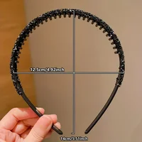 2/6Pieces of Children's Toothed Rhinestone Non-Slip Headbands Do Not Strangle the Head