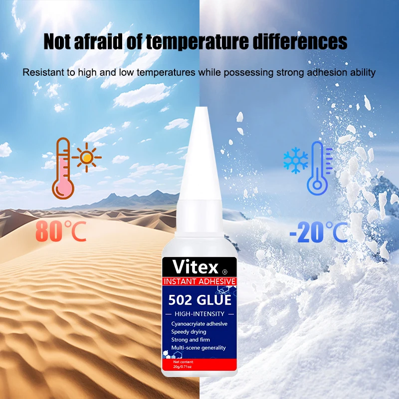 LOOLIFL 20g Wood Rubber Metal Glass Super Liquid Universal Shoe Repair Glue Stationery Store 502 Instant Strong Bond Leather 5