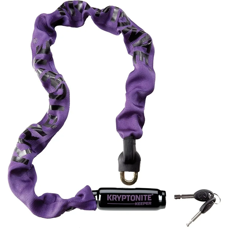 

Фиксатор цепи велосипеда Kryptonite Keeper 785, 2,8 футов в длину, сверхмощный Противоугонный замок цепи велосипеда с ключами для велосипеда, мотоцикла