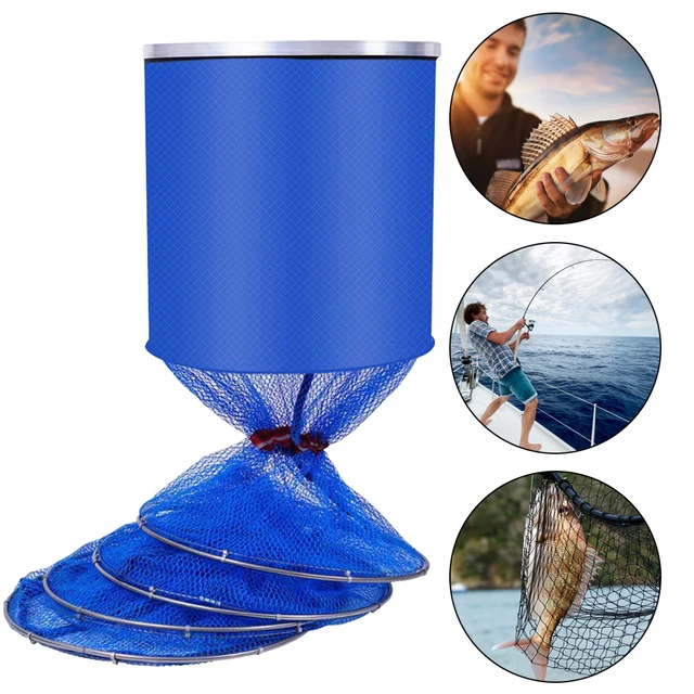 Quick-drying Net Portable Fishing Landing Net Stainless Steel