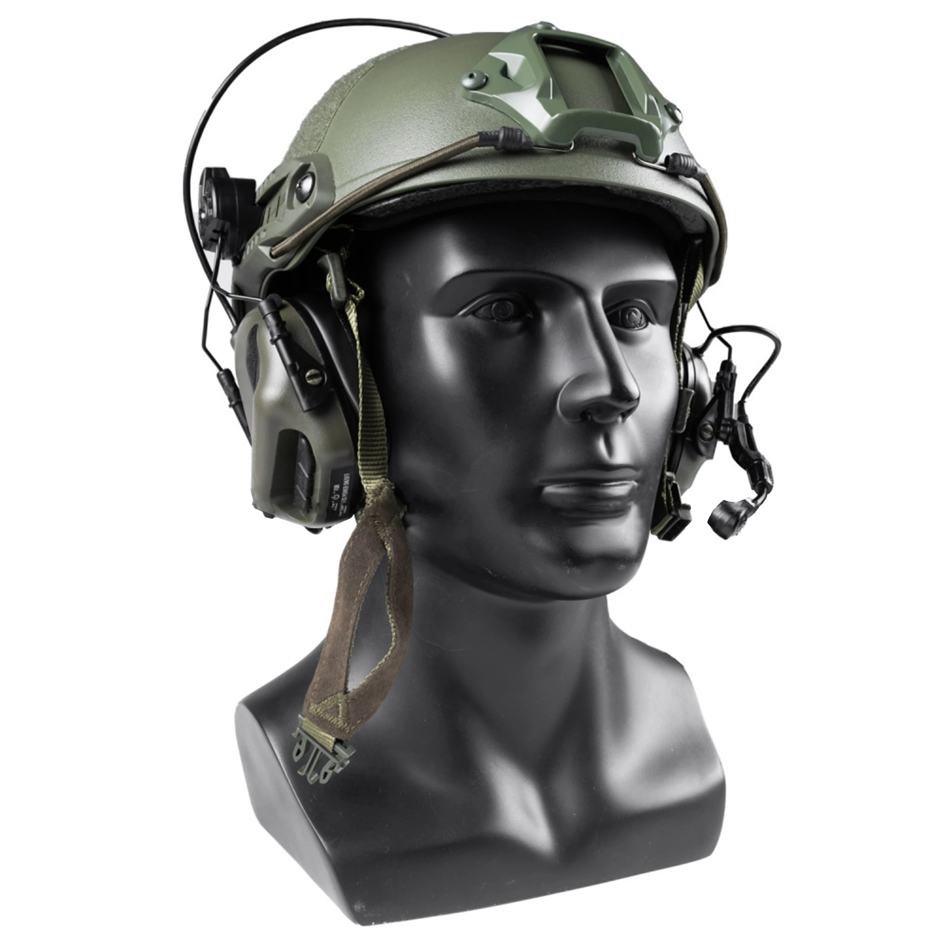 Electronic Earmuffs Tactical Headset EARMOR M32H MOD3 Helmet Shooting Earmuffs Tactical Headset RAC Rail Adapter/Aerospace Communication Helmet