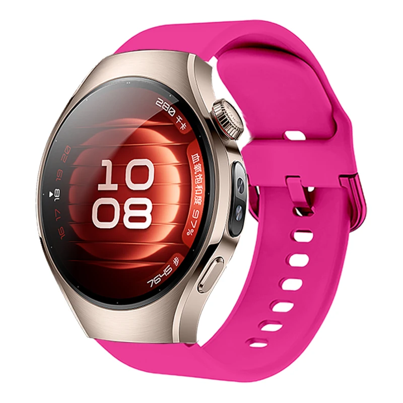 18mm Colorful Silicone Buckle Band