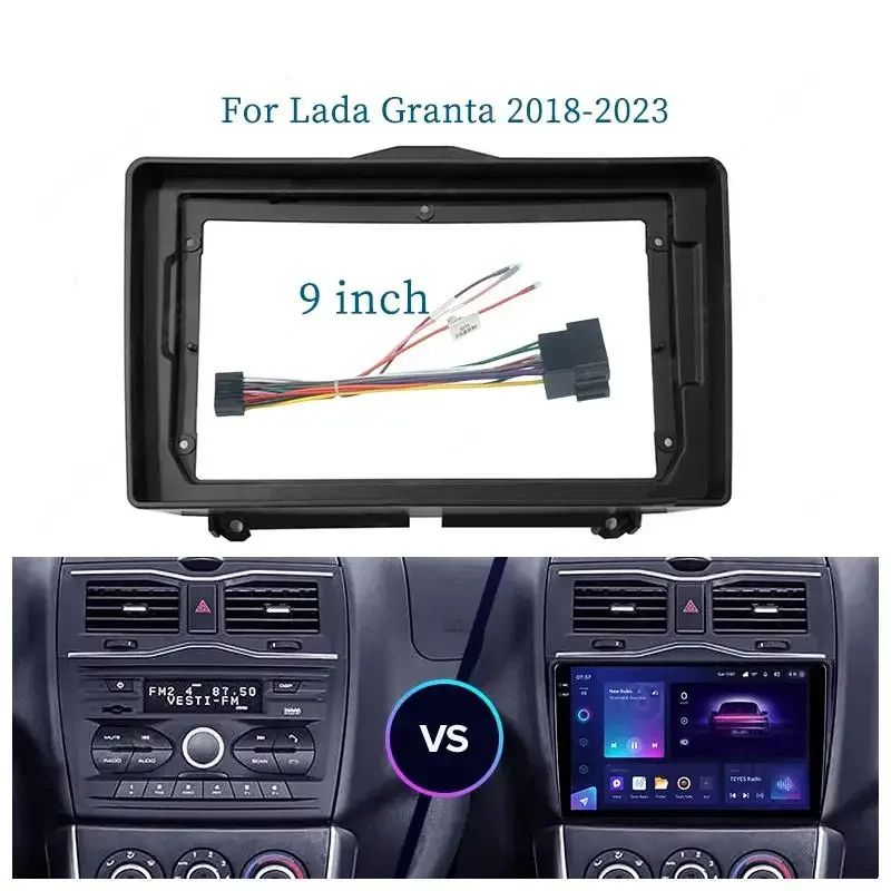 

9-дюймовый адаптер для автомобильной рамы для Lada Granta 2018-2023 Android